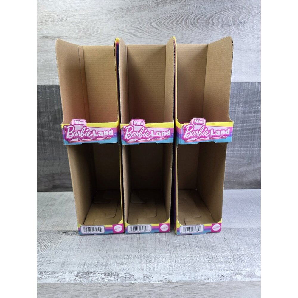 Mini Barbieland Empty Retail Display Box Lot Of 3 g26